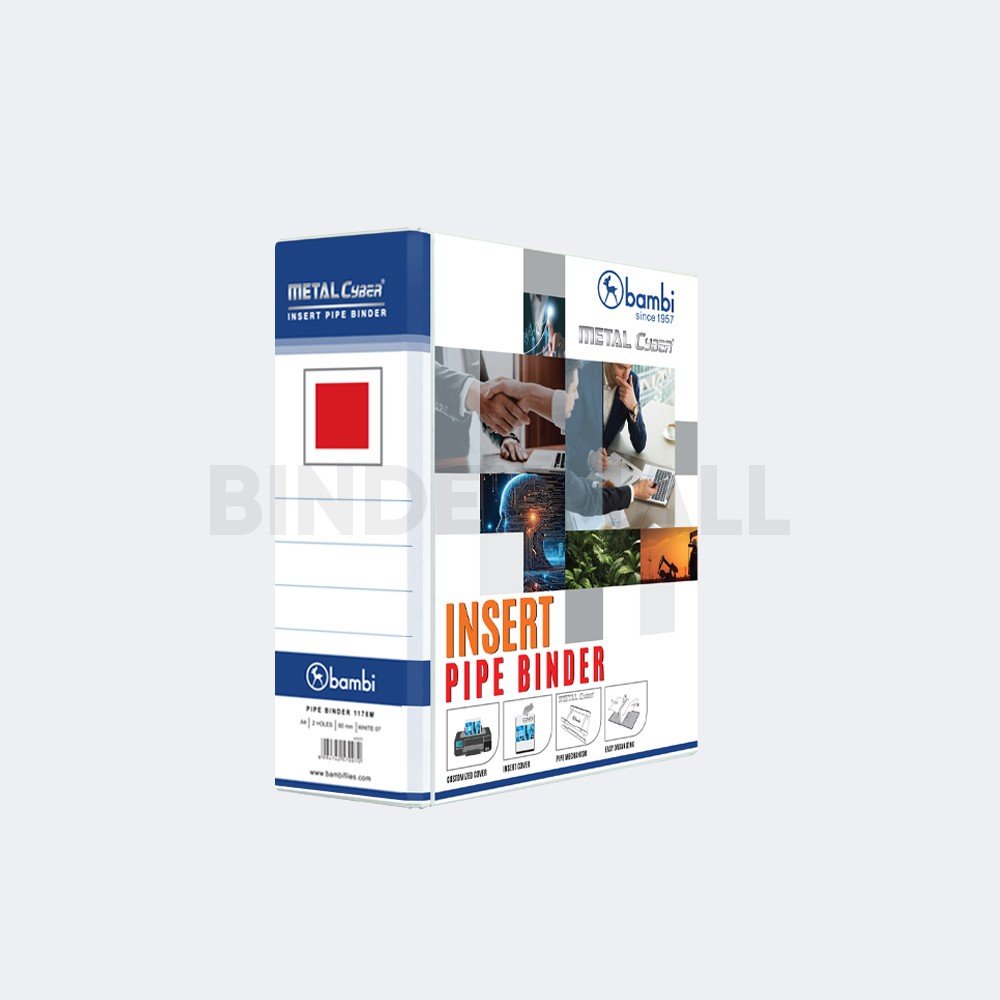 BINDEX MALL - BAMBI INsert Pipe Binder 2 Lubang A4 80mm - 1178M GBR 3 Bambi PVC Insert Pipe Binder A4 80 mm Kode 1178M - Gambar 1