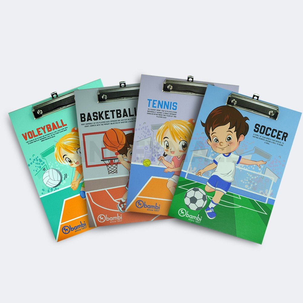 23201 B Bambi Paper Clipboard/ Papan Jalan A4 with 12 cm Wire - 23201