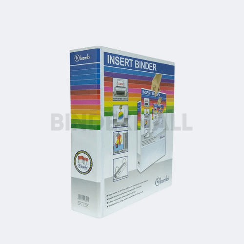 Bambi PVC Insert Ring Binder A4 4 Ring Type D All Color Jumbo Size 50 mm Original