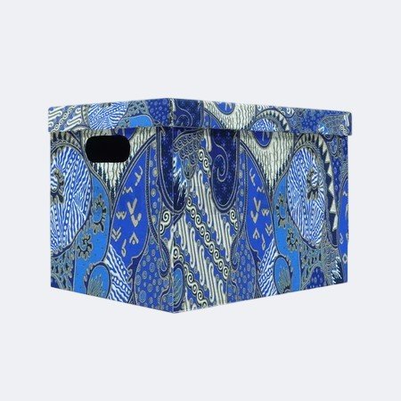 BINDEXMALL - 24303BT Bambi Storage Box Edisi Premium Kain Batik Asli Large Size Original - Gambar 1