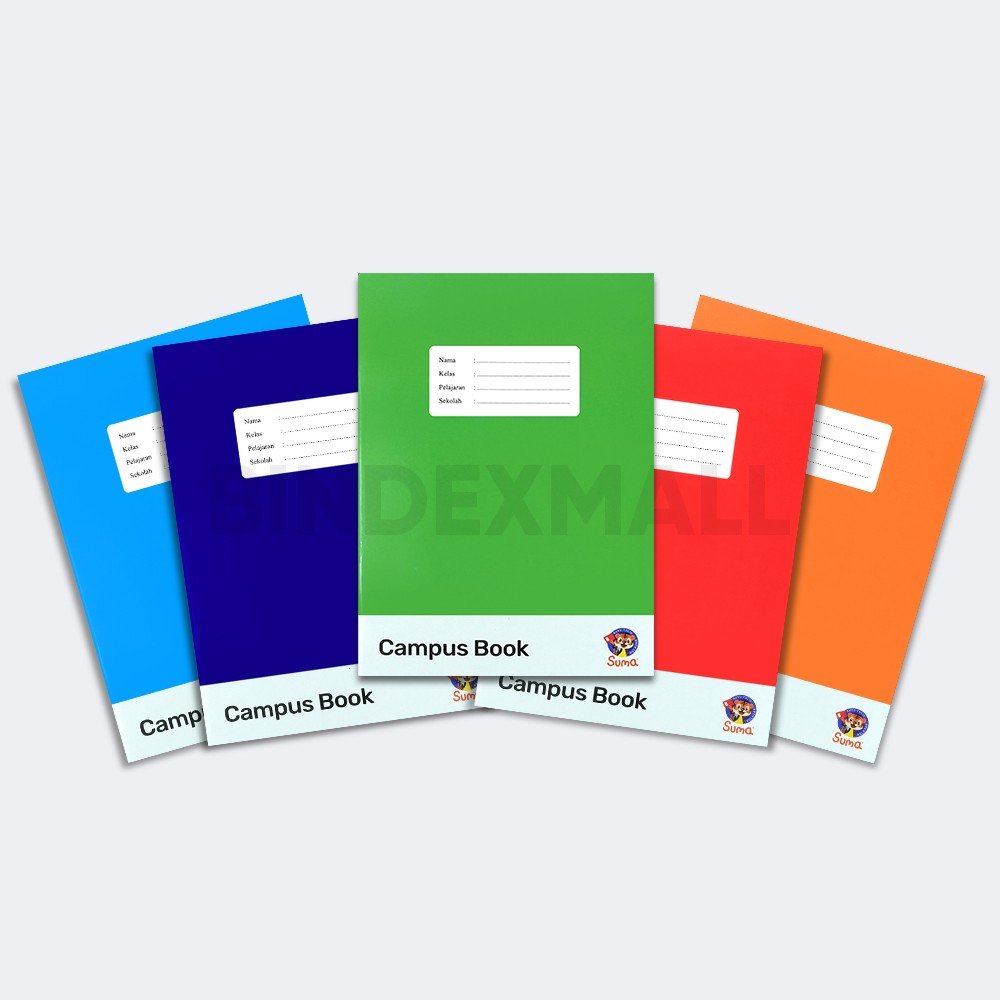 BINDEX MALL - SUMA BUKU TULIS CAMPUS COLOR 50 lbr - 70gr BERJEJER Bambi x Suma Buku Tulis Campus Book Random Color Isi 50 Lembar 70 Gram Original