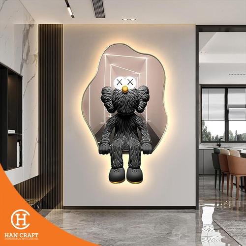 Dekorasi Dinding Kaws Led Light Wall Painting 1 Hancraft Dekorasi Dinding Kaws Led Light Wall Painting - Gambar 1