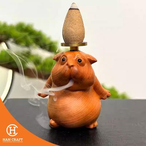 Dekorasi Dupa Hippo Back Flow Incense Stick Hancraft Dekorasi Dupa Hippo Back Flow Incense Stick - Gambar 1