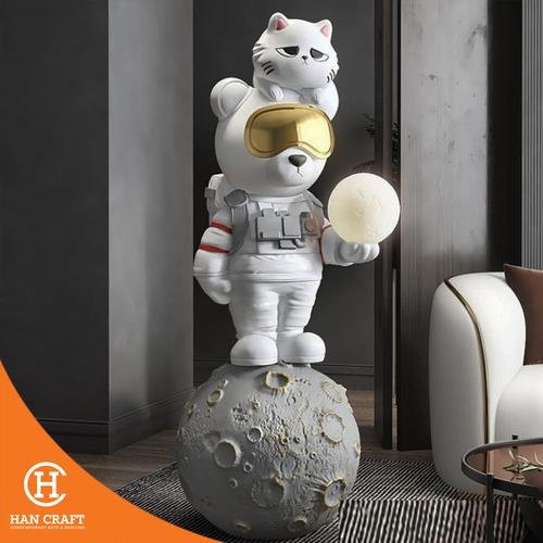Dekorasi Pajangan Space Bear Floor Lamp Hancraft Dekorasi Pajangan Space Bear Floor Lamp - Gambar 1