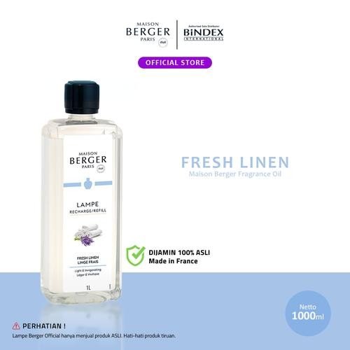 Refill Diffuser Fragrances 1L Maison Berger Fresh Linen Bambi x Maison Lampe Berger Paris Fragrance Oil Fresh Linen Isi 1000 ml Original