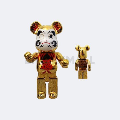 bindexmall-bearbrick-400-figur-f Hancraft Koleksi Figur Mainan Bearbrick 400% Daruma Gold And others - Gambar 1