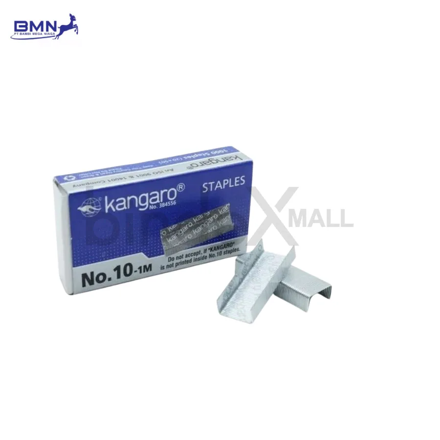 rxnayr5llqdtslgayoxx Isi stapler nomor 10 Kangaro original kawat baja kuat anti macet untuk kantor dan sekolah
