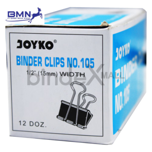 Joyko Binder Clip No.105 Penjepit Kertas Kecil Hitam Original