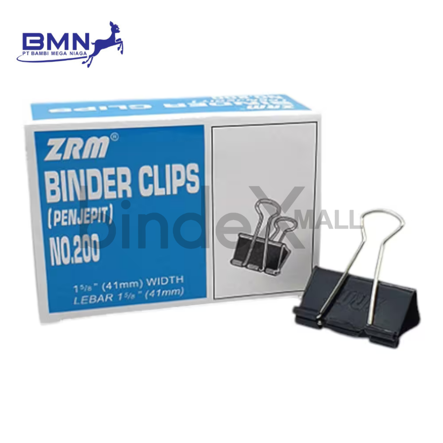 200 Joyko Binder Clip No.200 Penjepit Kertas Besar Hitam Original