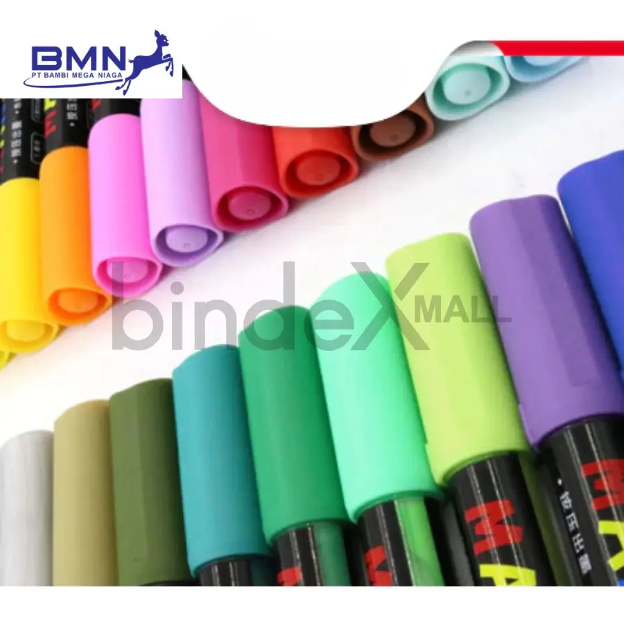 M&G Spidol Akrilik M&G Acrylic Marker Spidol Cat Akrilik Multifungsi All Surface Tahan Air Original